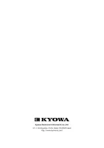 Preview for 64 page of KYOWA DPM-900 Series Instruction Manual