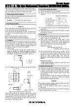 KYOWA DTC-A Instruction Manual preview