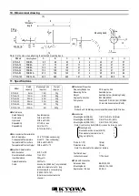 Preview for 3 page of KYOWA DTH-A Instruction Manual