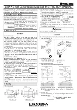 KYOWA LMA-A Instruction Manual preview