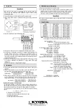 Preview for 2 page of KYOWA LMA-A Instruction Manual
