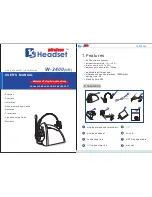 Preview for 1 page of KYUNG JIN ELECTRON CO., LTD. KJ Wireless Headset W-2400 User Manual