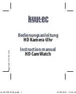 Preview for 1 page of Kyutec CamWatch Instruction Manual