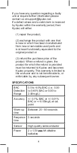 Preview for 8 page of Kyutec KT1023 User Manual