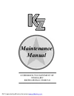 KZ KZRV Maintenance Manual preview