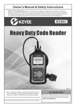 Kzyee KC601 Owner'S Manual & Safety Instructions preview