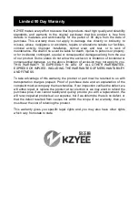 Preview for 10 page of Kzyee KC601 Owner'S Manual & Safety Instructions