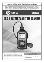 Kzyee KM301 Owner'S Manual & Safety Instructions preview