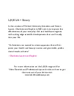 Preview for 2 page of L(A)B Life + Beauty GALVANIC User Manual