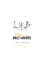 L(A)B Life + Beauty Pro White Platinum User Manual preview