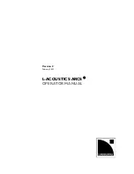 L-Acoustics ARCS Operator'S Manual preview