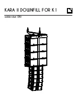 Preview for 1 page of L-Acoustics KARA II DOWNFILL FOR K1 Addendum