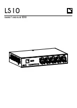 L-Acoustics LS10 Owner'S Manual предпросмотр