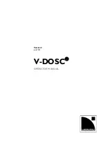 Предварительный просмотр 1 страницы L-Acoustics V-DOSC Operator'S Manual