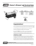 Preview for 1 page of L.B. White CP125CK Owner'S Manual