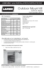 Предварительный просмотр 1 страницы L.B. White GUARDIAN Smart Sense AD250 Assembly And Installation Instructions Manual