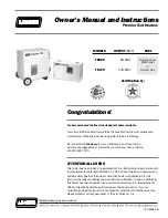 Preview for 1 page of L.B. White Premier TS170 Owner'S Manual And Instructions