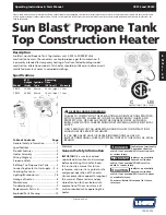 L.B. White Sun Blast CR015 Operating Instructions & Parts Manual preview