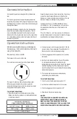 Preview for 5 page of L.B. White Volt 6 Owner'S Manual And Instructions