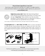 Preview for 3 page of L+H2 LH-560 Quick Start Manual