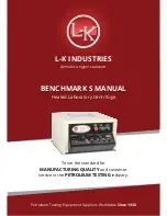 Предварительный просмотр 1 страницы L-K Industries BENCHMARK S Manual