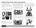 L.L.Bean Big Woods Dome Tent Instructions preview