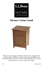 Preview for 2 page of L.L.Bean HOME Mission Cabinet Small Quick Start Manual