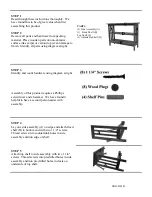 Предварительный просмотр 2 страницы L.L.Bean MISSION UNDER WINDOW BOOKCASE Assembly Instructions