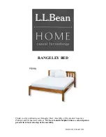 Preview for 1 page of L.L.Bean Rangeley Bed Assembly Manual