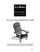 Preview for 1 page of L.L.Bean Vintage Cedar Manual