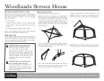L.L.Bean Woodlands Screen House Quick Start Manual preview