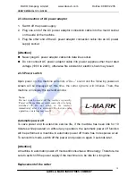 Preview for 19 page of L-Mark LK-320E User Manual