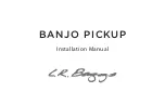 L.R. Baggs BANJO PICKUP Installation Manual предпросмотр