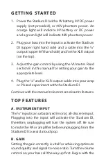 Preview for 2 page of L.R. Baggs STADIUM ELECTRIC BASS DI User Manual