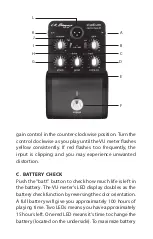 Preview for 3 page of L.R. Baggs STADIUM ELECTRIC BASS DI User Manual