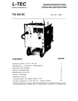 Предварительный просмотр 2 страницы L-TEC TIG 300 DC Operating Instructions Manual