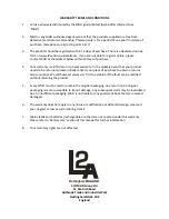 Предварительный просмотр 7 страницы L2A CS408 Owners Manual & Instruction Manual