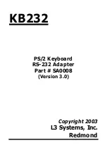 L3 Systems KB232 Manual preview