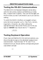 Preview for 8 page of L3 Systems KB232 Manual