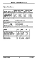 Preview for 7 page of L3 Systems WristPC Manual