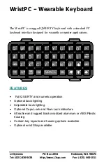 Preview for 8 page of L3 Systems WristPC Manual