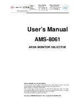 L3Harris NARDA AMS-8061 User Manual preview