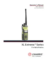 Preview for 1 page of L3Harris XL Extreme Series Operator'S Manual