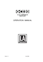 Предварительный просмотр 1 страницы LA Audio GOC20 Operation Manual