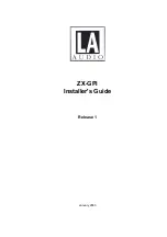 LA Audio ZX-GPI Installer'S Manual предпросмотр