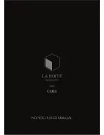 La Boite Concept CUBE Notice/User Manual предпросмотр