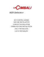 Предварительный просмотр 1 страницы La Cimbali M29 Selectron Use And Installation