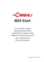 Предварительный просмотр 1 страницы La Cimbali M29 Start Use And Installation