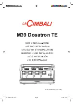 Предварительный просмотр 1 страницы La Cimbali M39 Dosatron TE Use And Installation