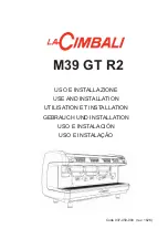 La Cimbali M39 GT R2 Use And Installation предпросмотр